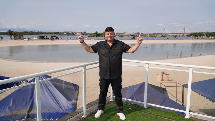 O Rei do Piscinão, apelido do dono do Kiosque do Neymar. Foto: divulgação Kiosque do Neymar